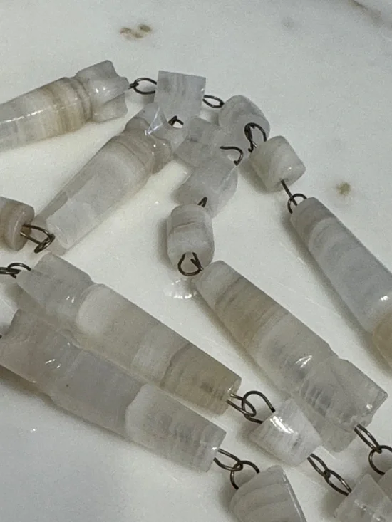 70s Vintage Agate Pendant Necklace - Picture 8 of 8